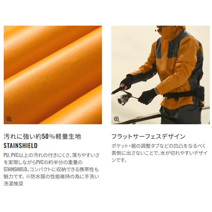 シマノ ULイージーケア ジャケット 05 RA-040Y ネイビー Lサイズ / レインウェア shimano 釣具の画像