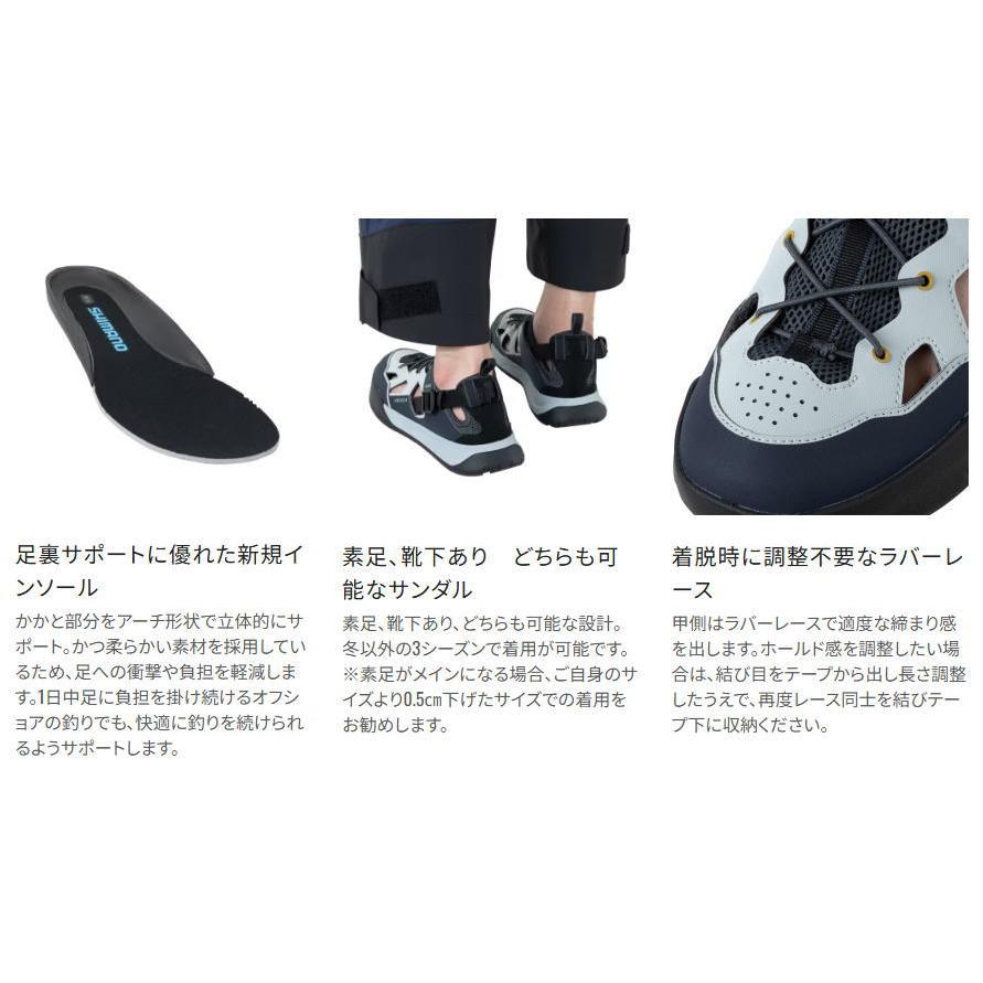 シマノ ボートゲームサンダル FS-380Z ブラック 24cm｜shimano 釣具の画像