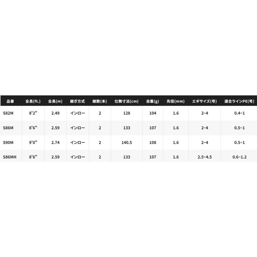 シマノ（SHIMANO） エギングロッド セフィア エクスチューン S82ML