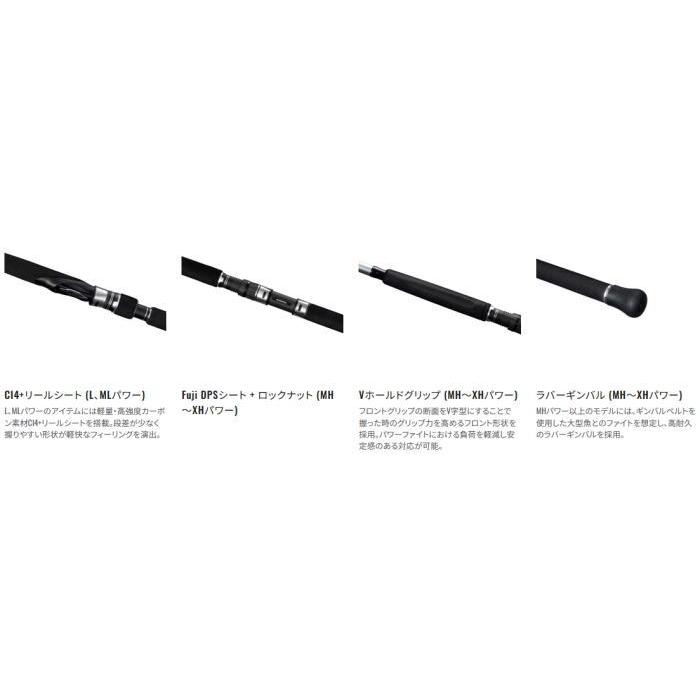 シマノ 26 グラップラー タイプC S82MH-3｜オフショアキャスティングロッド shimanoの画像