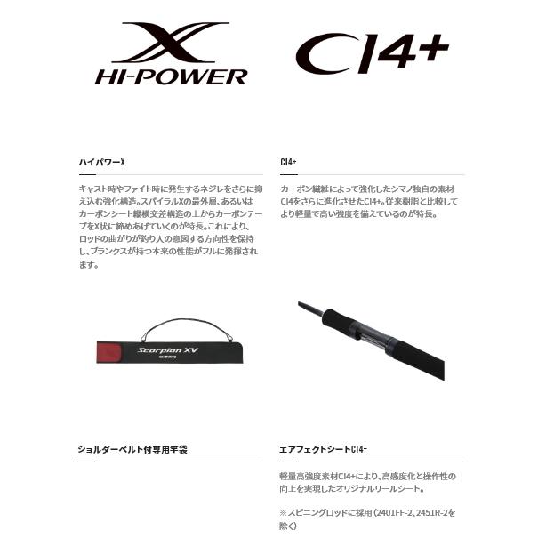 シマノ（SHIMANO） 21 スコーピオン XV 2401FF-2 スピニングモデル