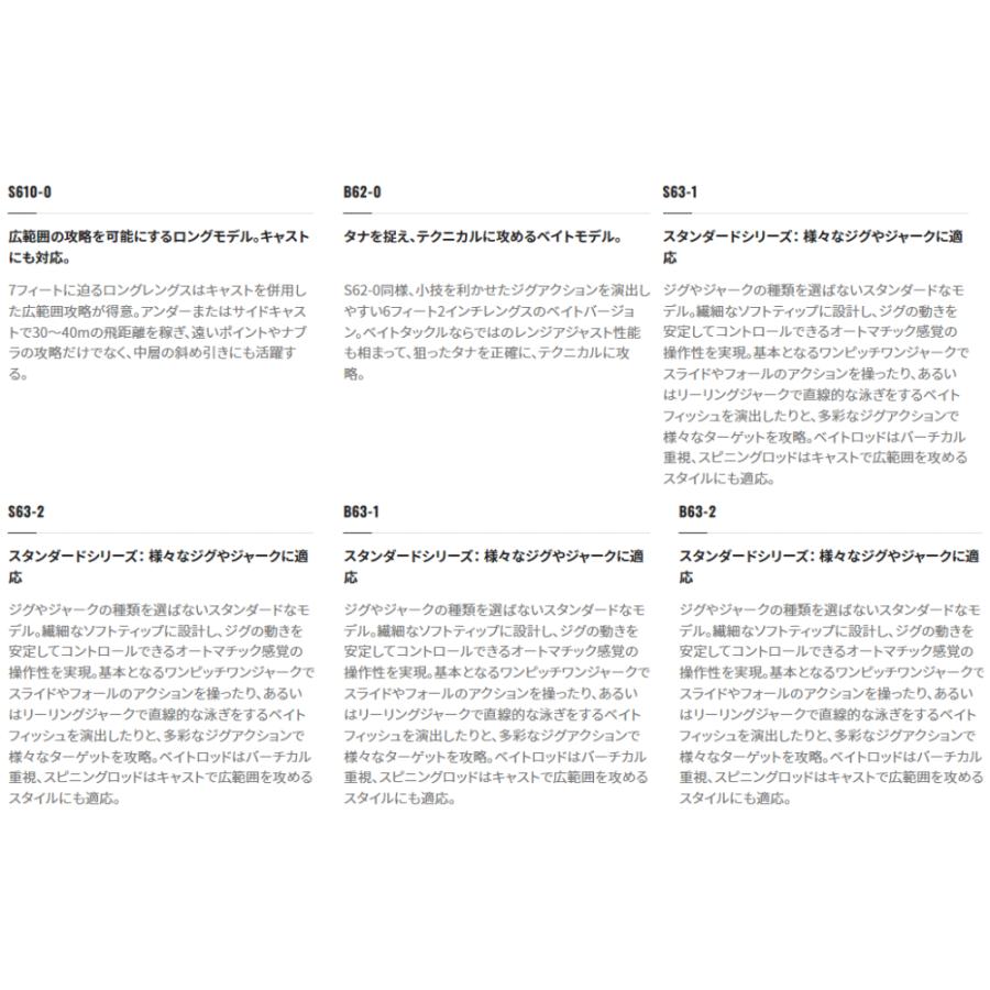 シマノ - 力くらべ 印字機 LJ B62-0 ベイトモデル / ジギングロッド / shimano