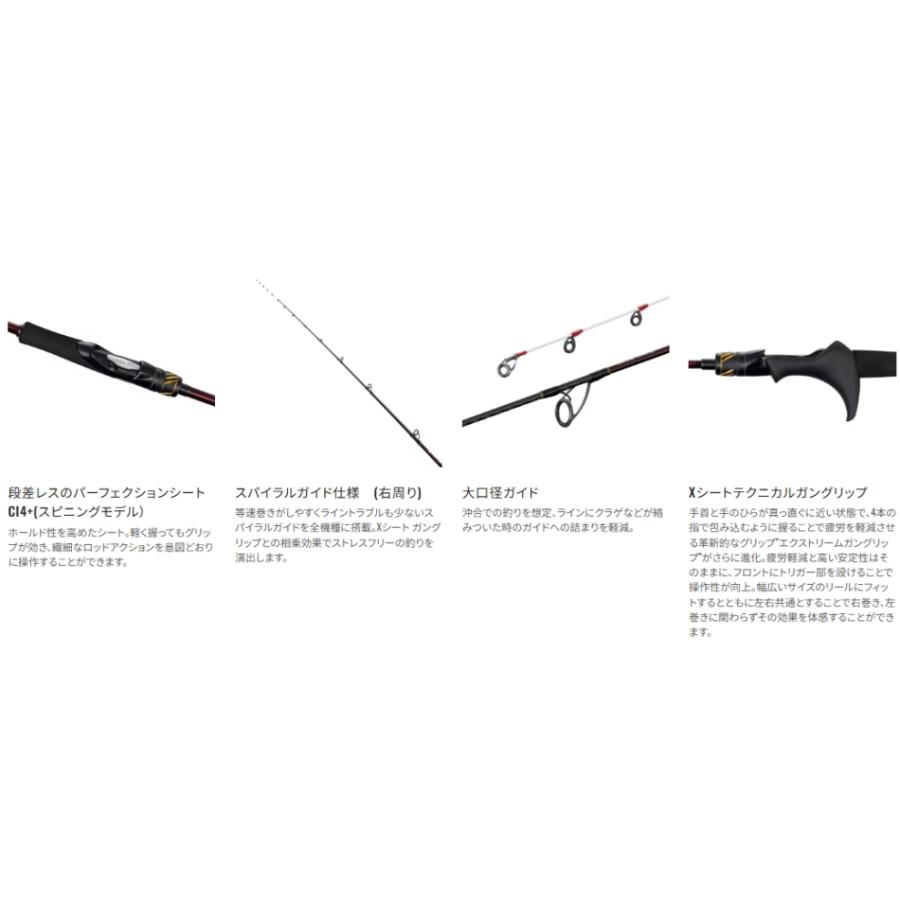 シマノ（SHIMANO） 25 炎月 エンゲツ SS C-S64M-T スピニングモデル