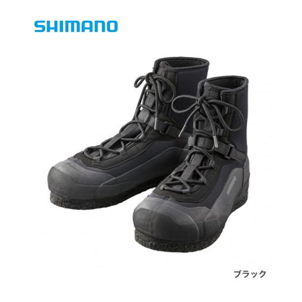 シマノ ロックショアウェットブーツウォータードレイン・ピンフェルト 