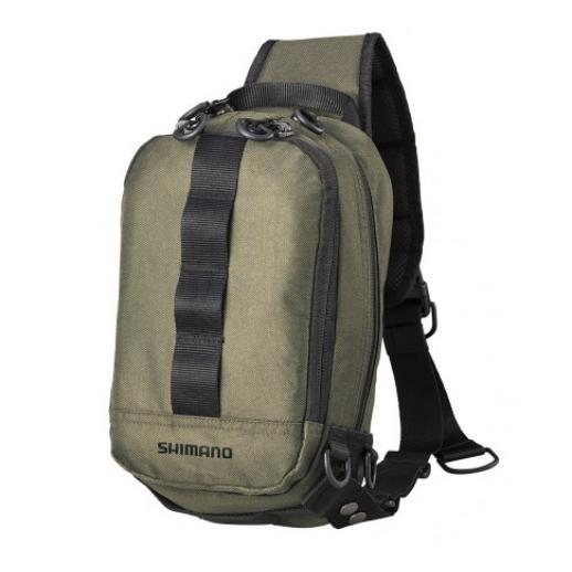 シマノ（SHIMANO） スリング ショルダーバッグ BS-025T カーキ Mサイズ
