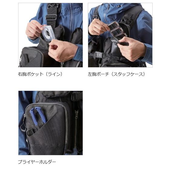 シマノ（SHIMANO） ゲームベスト VF-024U ブラック フリーサイズ