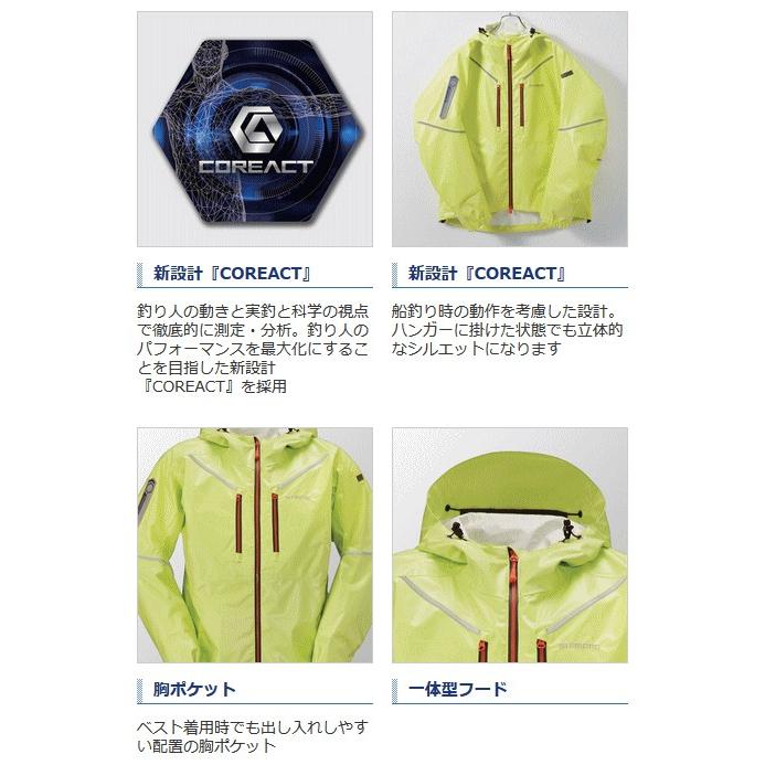 SHIMANO レインウェア RA-033 サイズXL シマノ（SHIMANO） SS 3Dマリンスーツ RA-033R ネイビー 2XL / レイン