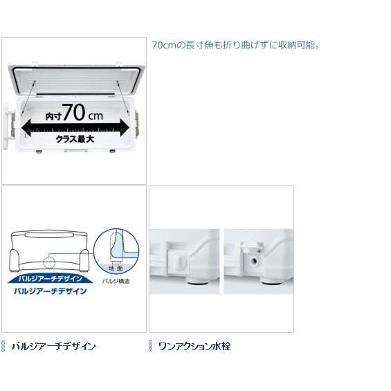 シマノ クーラーボックス スペーザ ホエール ライト 450 LC-045L ディープネイビー / shimano  / 釣具 (SP)｜tsuribitokan｜03