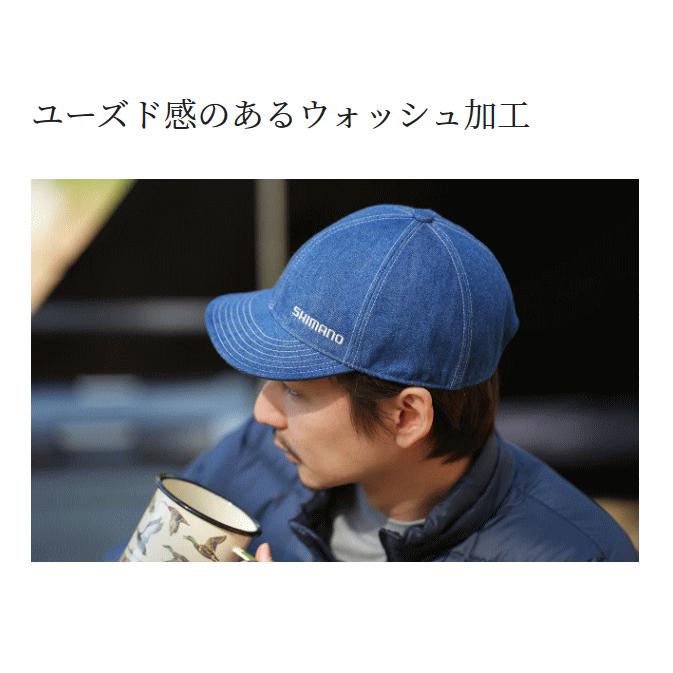 シマノ（SHIMANO） デニム キャップ CA-033W ブルー Mサイズ / 帽子