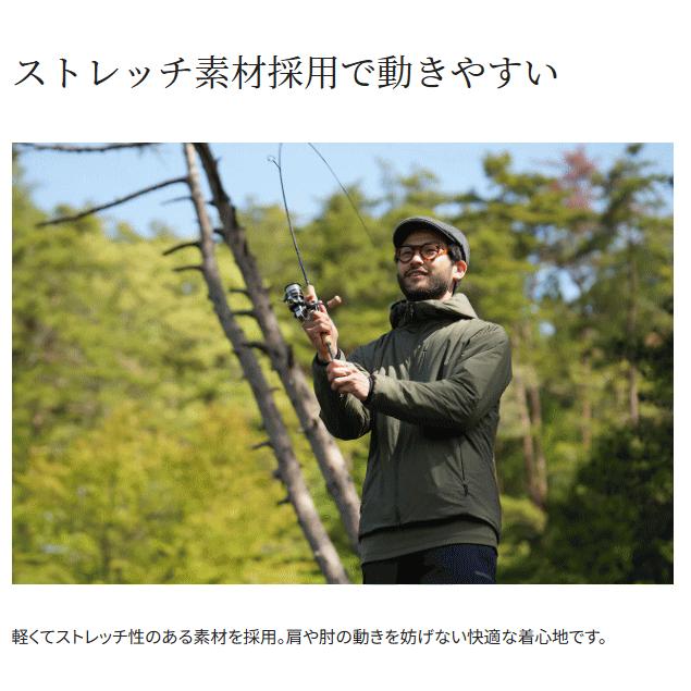 ②SHIMANO フィッシングジャケット WJ-056W カーキ M シマノ（SHIMANO） アクティブインサレーション ジャケット フーディ