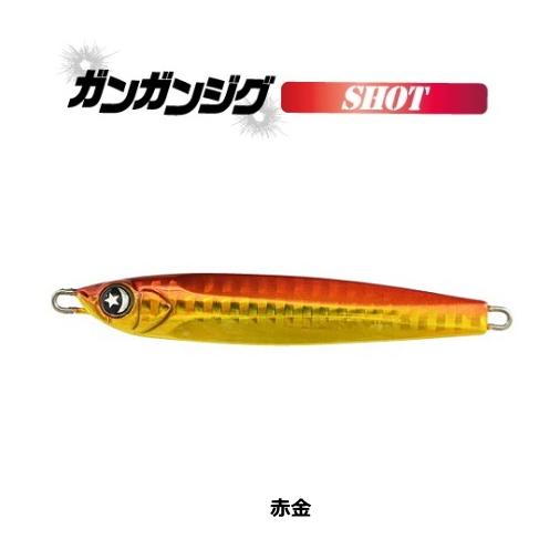 釣研 オーシャンルーラー ガンガンジグ ショット g 赤金 メタルジグ ルアー メール便可 O01 釣人館ますだyahoo 店 通販 Yahoo ショッピング