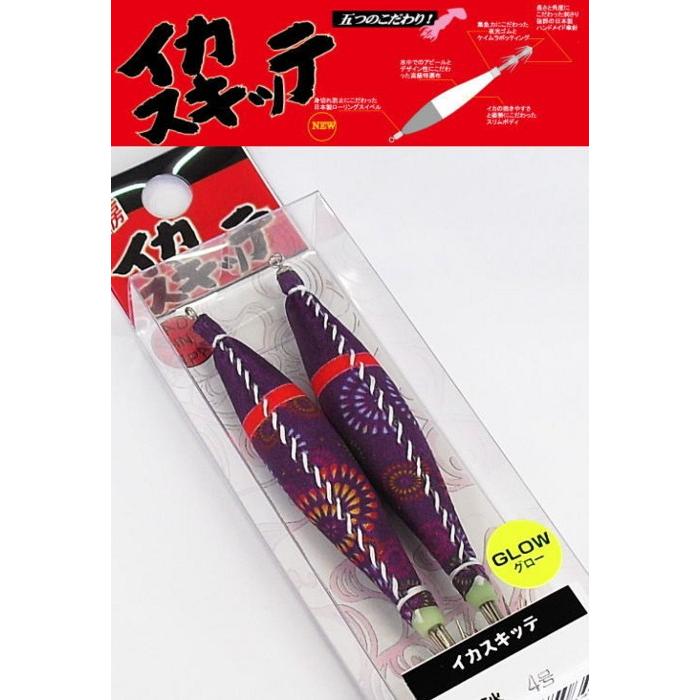 釣研 夢工房 イカスキッテ 4号 夜光紫花火 / 釣具｜tsuribitokan