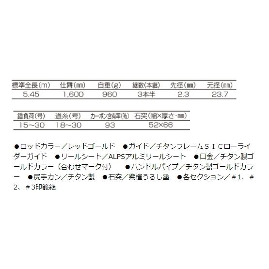 磯竿 釣武者 赤鬼545 / 石鯛竿 底物竿 釣具 : フィッシング釣人 磯竿 釣武者 赤鬼545 / 石鯛竿 底物竿 釣具 : フィッシング釣人