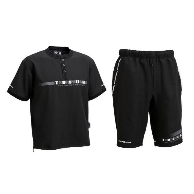 釣武者 サマーアクティブセットアップ ブラック Lサイズ｜ウェア｜釣具