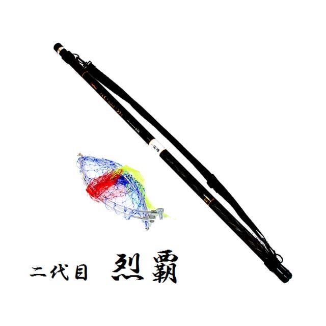 ソルフィエスタ／ＳＯＬＦＩＥＳＴＡ　カーボン磯玉セット　二代目　烈覇　７２０　（レッパ　磯玉網　全長：７．２ｍ）