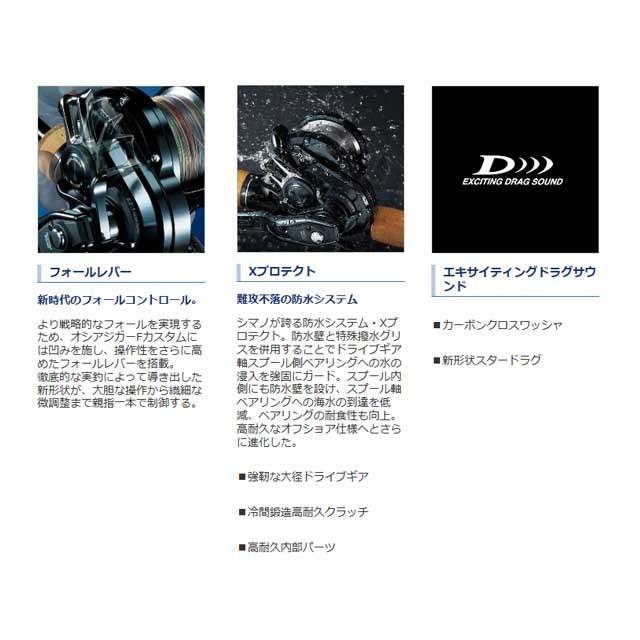 シマノ（SHIMANO） オシアジガー F カスタム 1001HG （左巻き