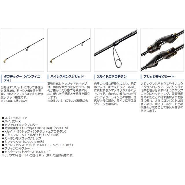 シマノ（SHIMANO） ソアレ リミテッド S73／76UL-S （19年モデル