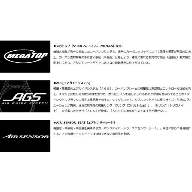 DAIWA（ダイワ） 月下美人 AIR AGS AJING A710L／M