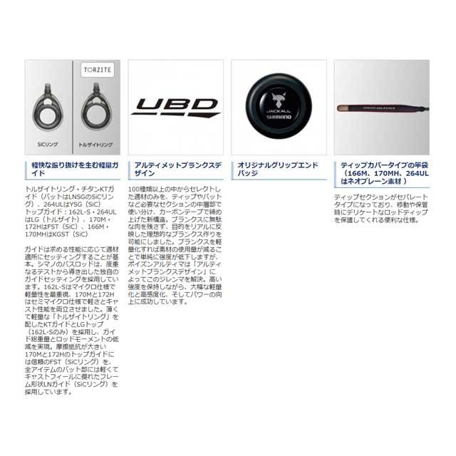 シマノ シマノ／SHIMANO ポイズンアルティマ 172H （20年