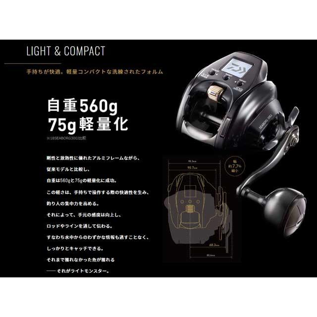 ダイワ／Ｄａｉｗａ　シーボーグ 300JL　（２１年モデル　左巻き　船釣り専用　電動リール）｜tsurigu-ten｜02