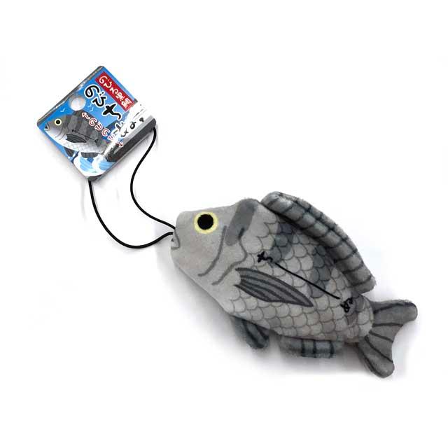 カワチ のびおさかな ストラップ チヌ／黒鯛／クロダイ （のびる 魚型