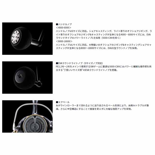 DAIWA（ダイワ） カルディアSW 5000-CHX （22年モデル ギア