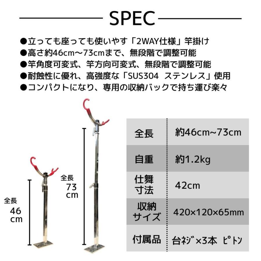 つり具TENオリジナル 立っても座っても使える 海上釣堀 2WAY 竿