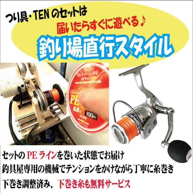 シーバス入門オールインワンセットPE シーバスロッド+リール PE シーバス入門オールインワンセットPE シーバスロッド+リール PE