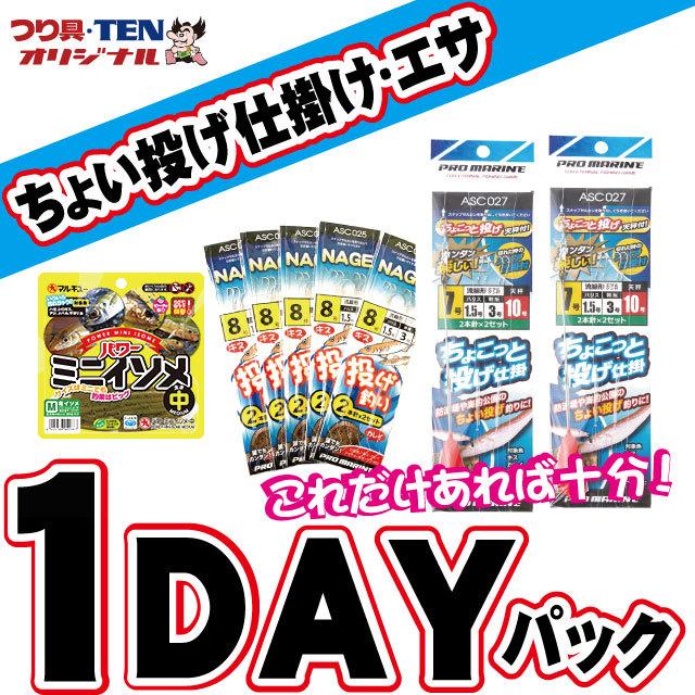 ちょい投げ釣り 仕掛け１人 ２人用 １dayパック 投げ仕掛け 天秤オモリ パワーイソメ 釣りセット 初心者オススメ１日パック つり具 Ten Yahoo 店 通販 Yahoo ショッピング