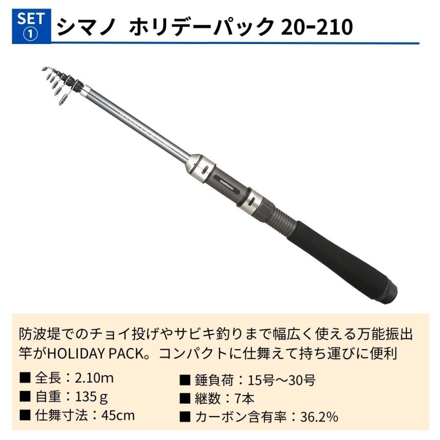 シマノで揃える ちょい投げ釣り完全釣り入門セット（竿・リール