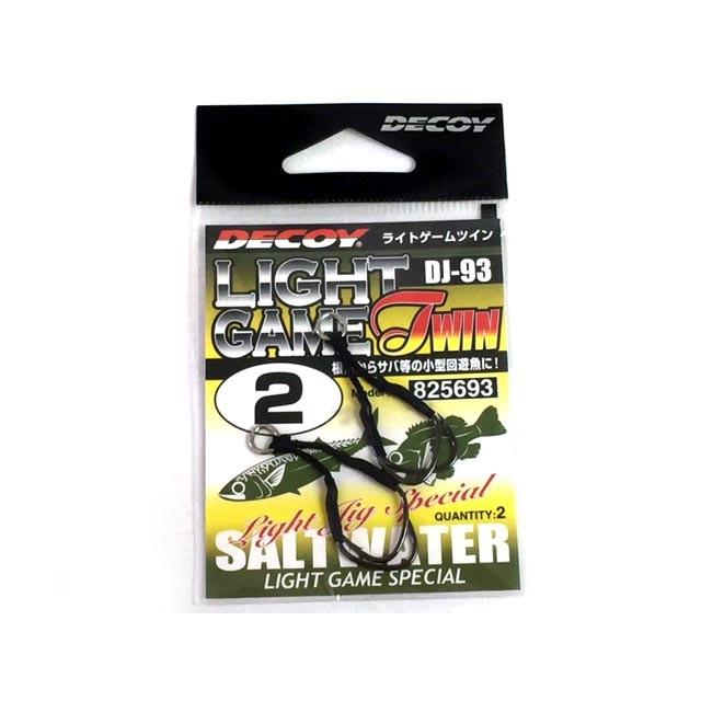 Hameçons Assistés Decoy DJ-93 - Taille 2 - Pour Leurre Light Game - Neuf
