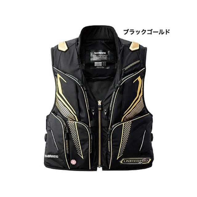 シマノ　ve-011P　ウインドストッパー　ブラックゴールド　XL シマノ（SHIMANO） VE-011P ウインドストッパー 2WAYベスト