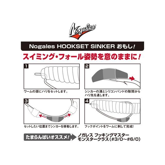 VARIVAS（バリバス） ノガレス／Nogales フックセットシンカー おもし