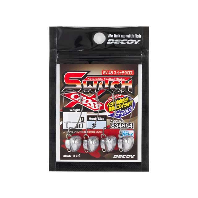 48個に変更 カツイチ デコイ／DECOY SV-48 スイッチクロス （シンカー向き変更可能