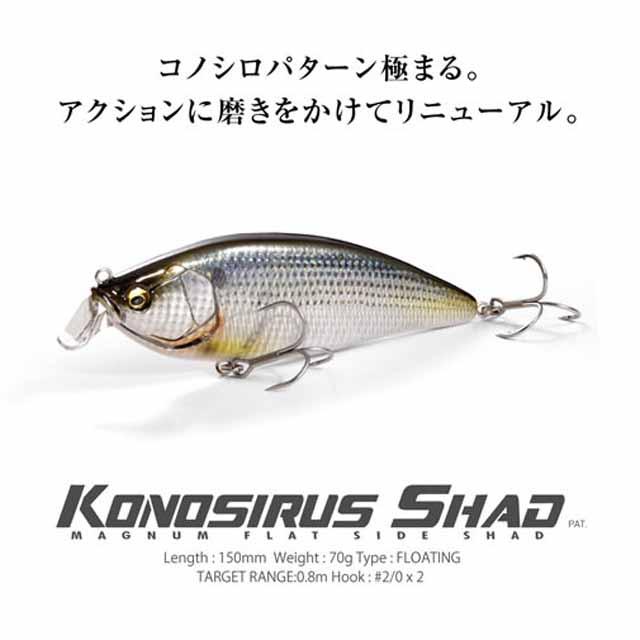 Megabass（メガバス） コノシラスシャッド （フローティング