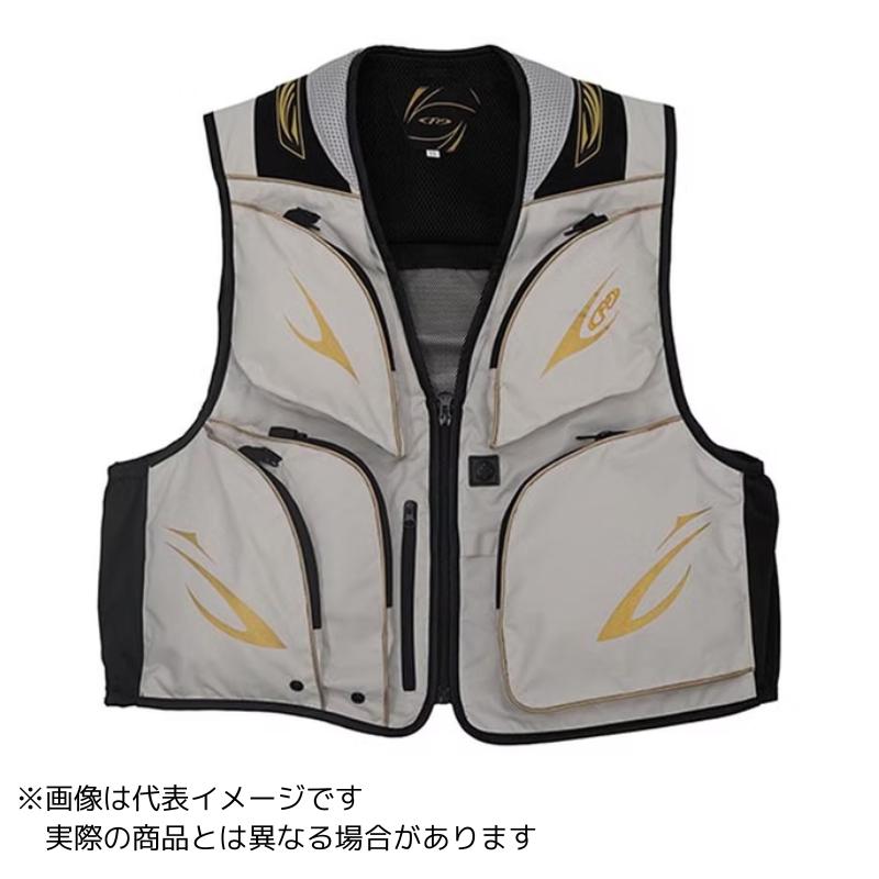エクセル FP-5181 鮎ベスト グレー×#ゴールド #L 【大型商品120