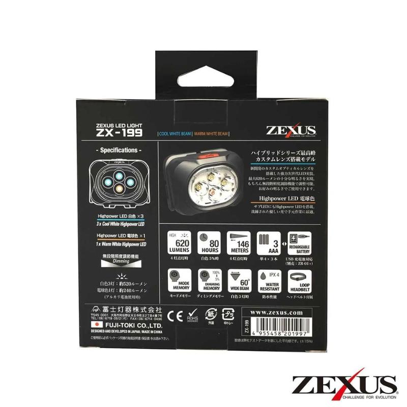 冨士灯器 ZEXUS ZX-199 LEDヘッドライト : ヨコオネット Yahoo!店