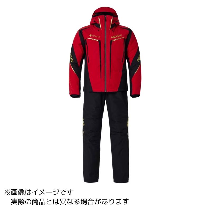 シマノGORE-TEX 防寒 レッド L シマノ（SHIMANO） RB-150X ネクサス ゴアテックス ウォームスーツ