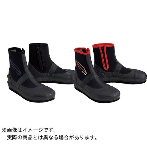 エクセル X`SELL 21 FP-5780 鮎タビ(中割) フェルトソール (カラー:ブラック&times;レッド) SSサイズ(23.0-23.5)