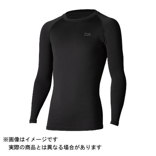 ダイワ 21 DU-3521S ダンロテッククルーネックアンダーシャツ (カラー:ブラック) Mサイズ｜tsurigu-yokoo