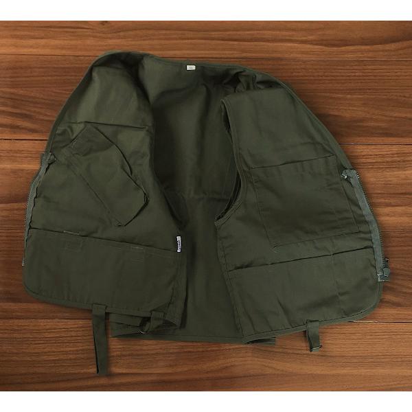 送料無料 多機能ベスト カーキ Mサイズ 展示品 1点限り : いとう釣具店