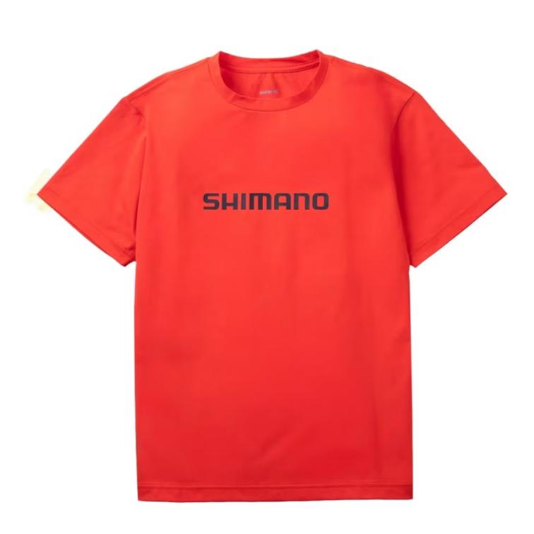 シマノ☆SH-021Z ドライロゴTシャツ （レッド）L : 釣具マーケット