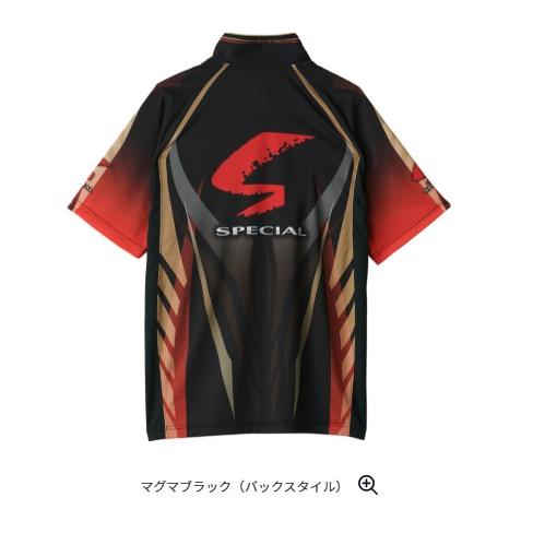 ダイワ☆DE-7125 スペシャルハーフスリーブシャツ(マグマブラック）XLの画像