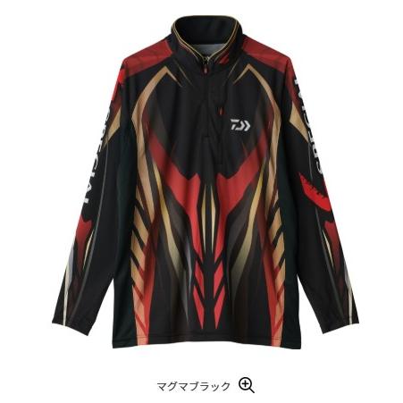 ダイワ☆DE-7025 スペシャルロングスリーブシャツ(マグマブラック）XL