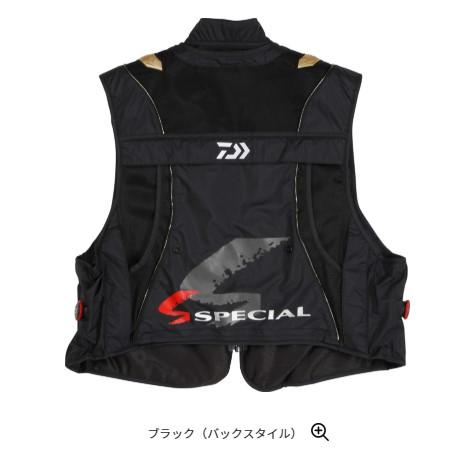 ダイワ☆DV-1025 スペシャル バリアテックショートベスト(ブラック）XL