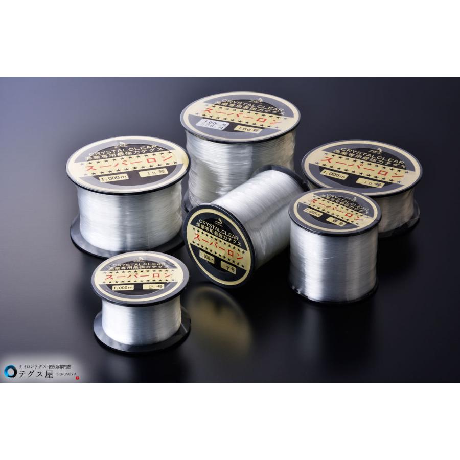 20号 1000m ナイロン テグス】釣り糸 ライン 道糸 吊り下げ ボビン巻