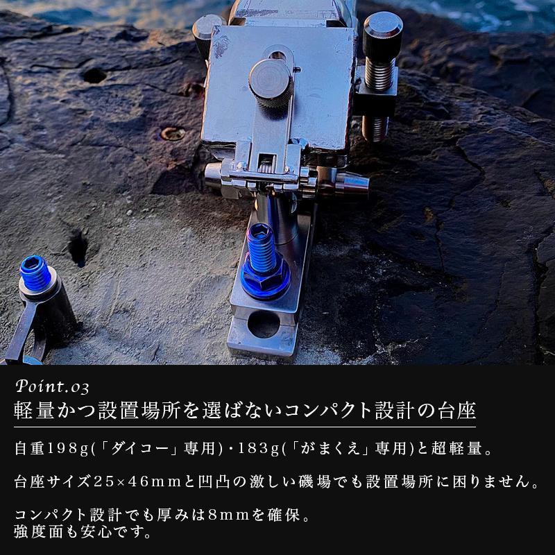 CONMAG FISHING 64チタン製 クエ用 オートピンロック石突BOX CONMAG FISHING 64チタン製 クエ用 オートピンロック石突BOX