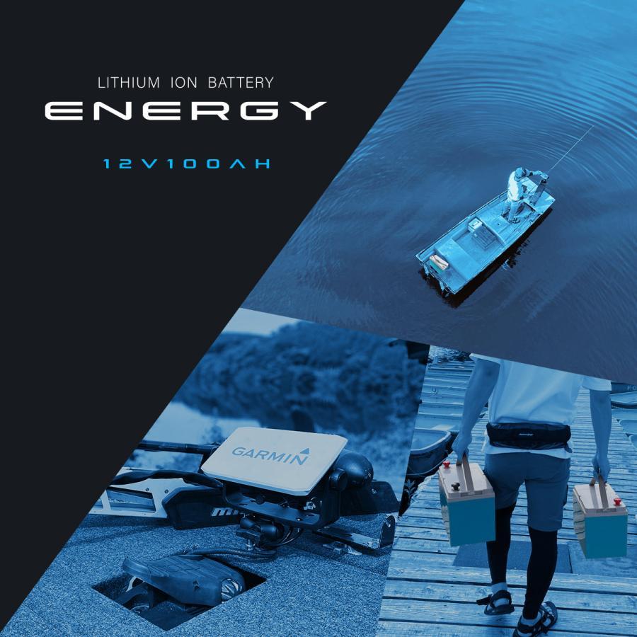 リン酸鉄 リチウムイオン バッテリー LiFePO4 ENERGY 12V 100Ah 船舶用