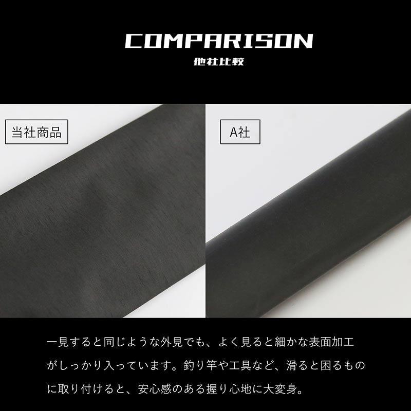 熱収縮 ラバーグリップ チューブ マッドブラック φ20mm 滑り止め 熱収縮 ラバーグリップ チューブ マッドブラック φ20mm 滑り止め