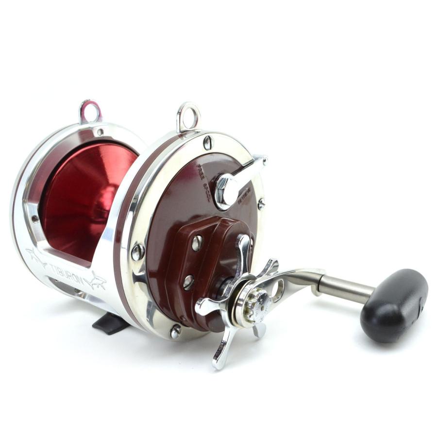 美品 ペン セネター 6/0 Tiburon カスタム 左巻 レッドアルマイト